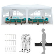 Ktaxon 10'x 20' EZ POP UP Party Tent Wedding Gazebo Canopy Marquee SideWalls White